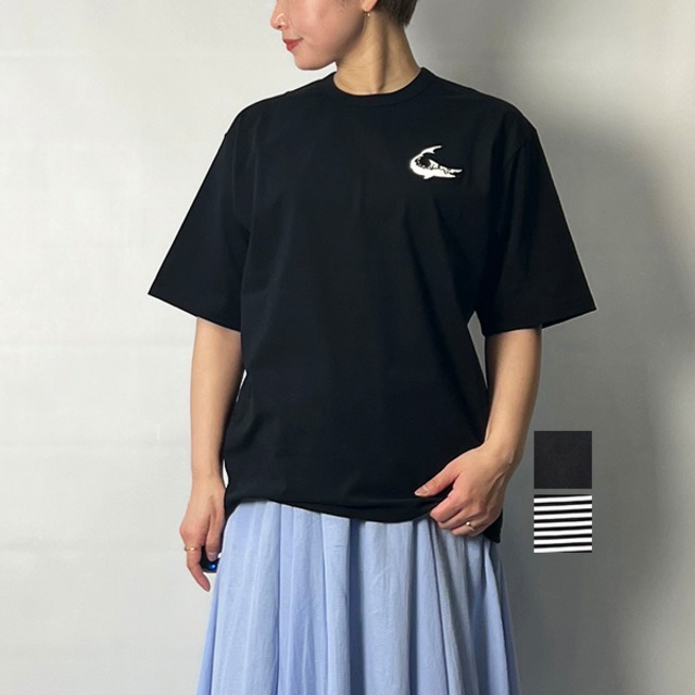 beautiful people ビューティフルピープル supima cotton jersey shark emb T-shirt 1425310003 2024春夏新作 [送料無料]