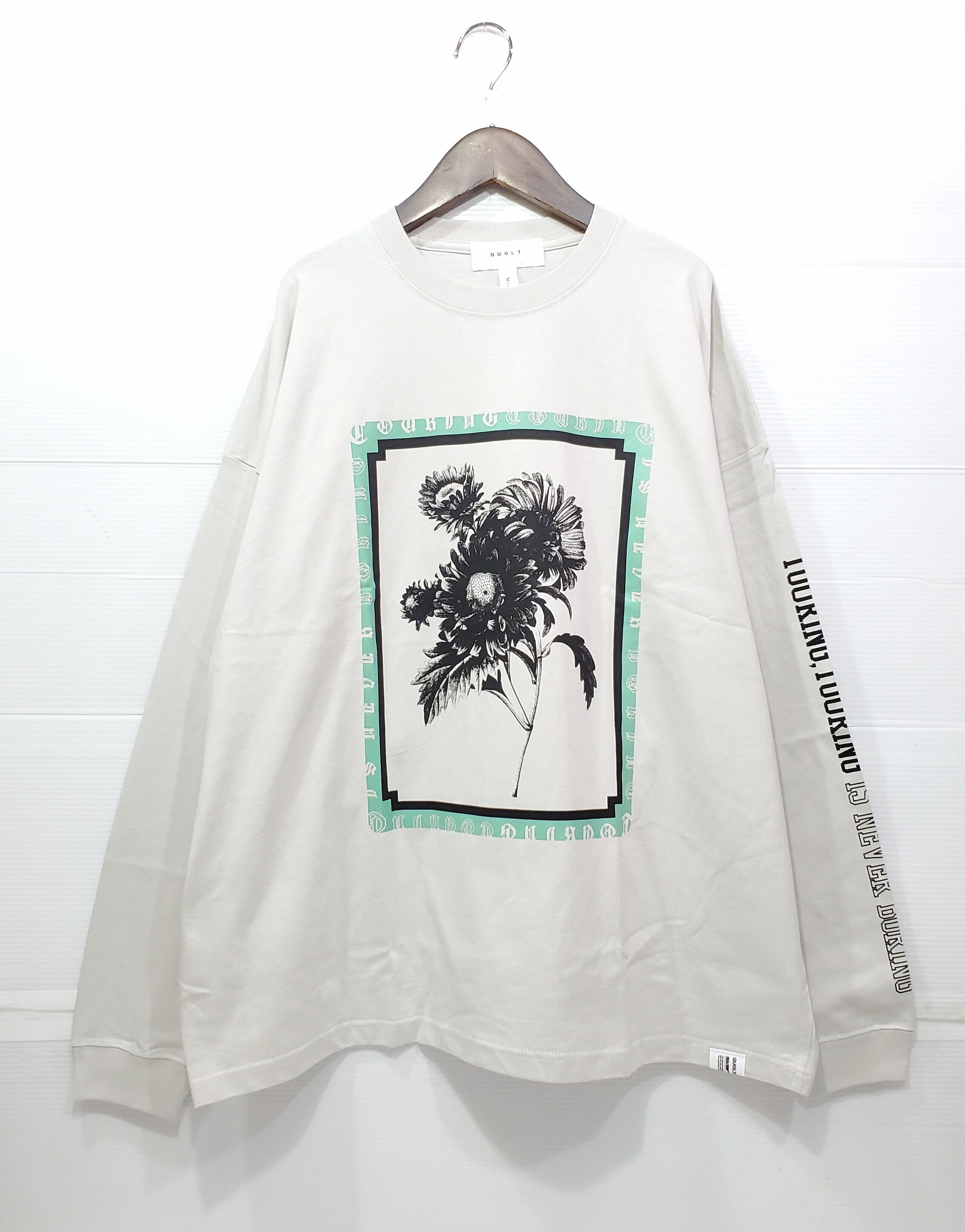 QUOLT FRAME WIDE ロンT（ライトグレー）