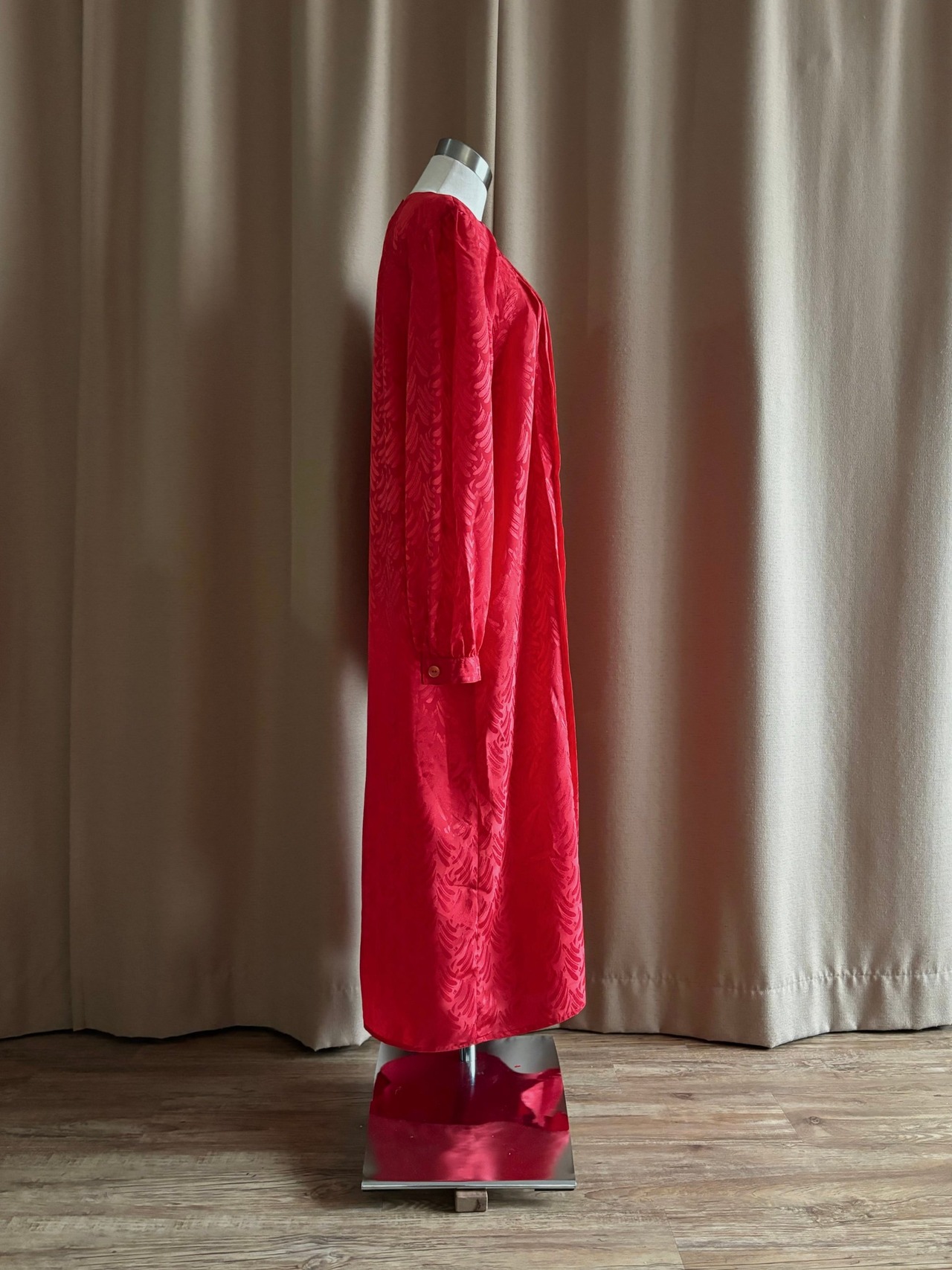 nilani bright red color import dress-4377-10