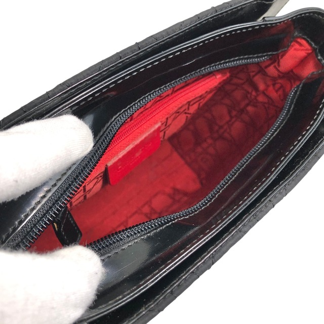 Christian Dior クリスチャン ディオール ハンドバッグ ブラック チャーム ロゴ ナイロン  vintage ヴィンテージ オールド 3wjsfa