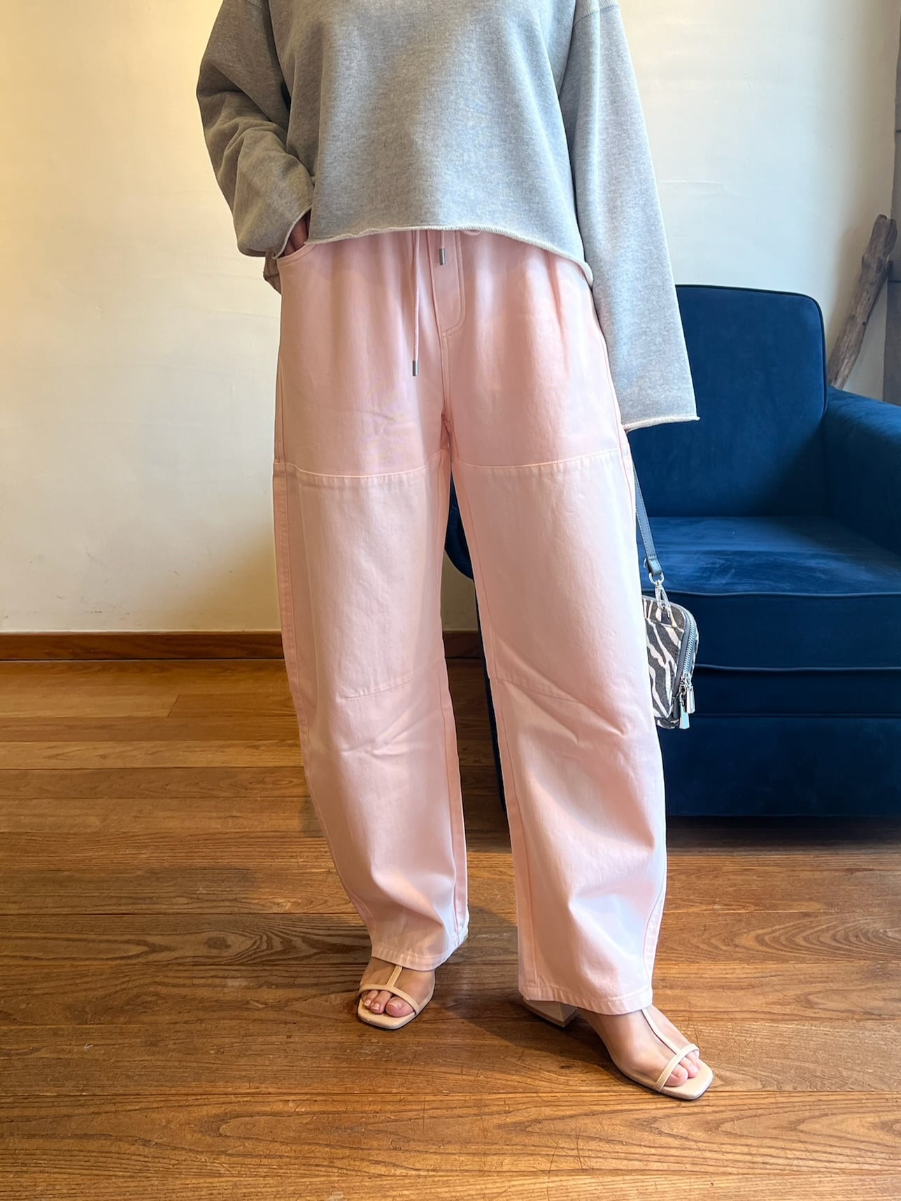 NEW】Dignite collier / ガーメントダイ切替パンツ | anouk