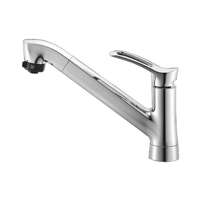 SANEI(サンエイ) キッチン用 シングルワンホール混合栓 スプレー式