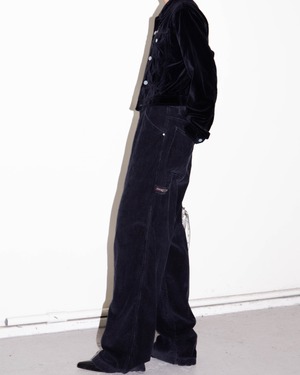 1990s corduroy painter wide pants