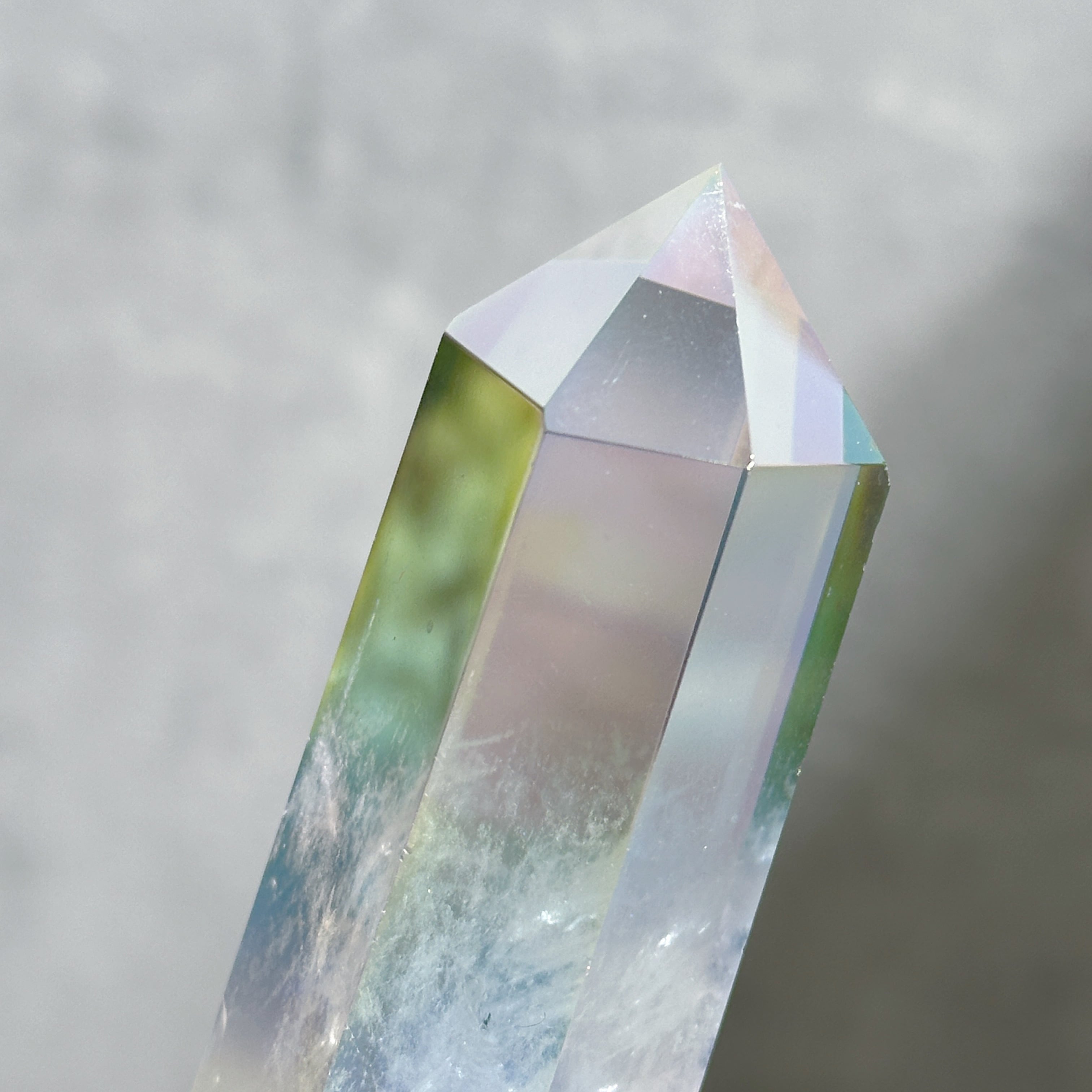 天然石 オーラクォーツ　タワー　kamoku 2つセット エンジェルオーラクォーツ タワー75✧Aura Quartz ✧天然石・鉱物