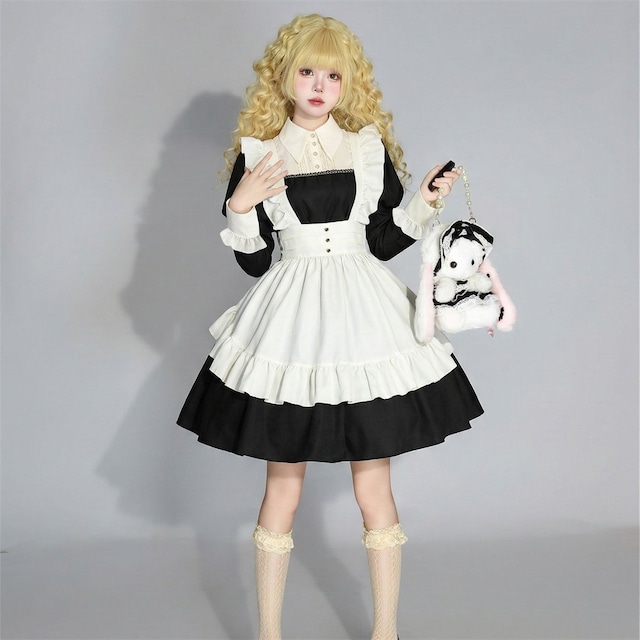 （3点セット）ハロウィン  大きいサイズ S-5XL コスプレ LOLITA  メイド ワンピース162373480