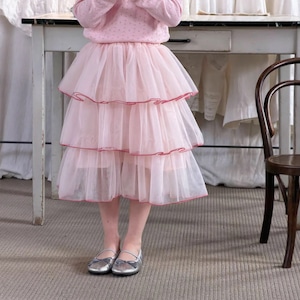 春ふんわりチュールスカート