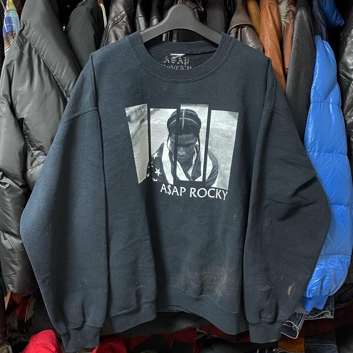 ASAP ROCKY エイサップロッキー スウェット トレーナー ブラック ASAP ROCKY エイサップロッキー スウェット トレーナー ブラック