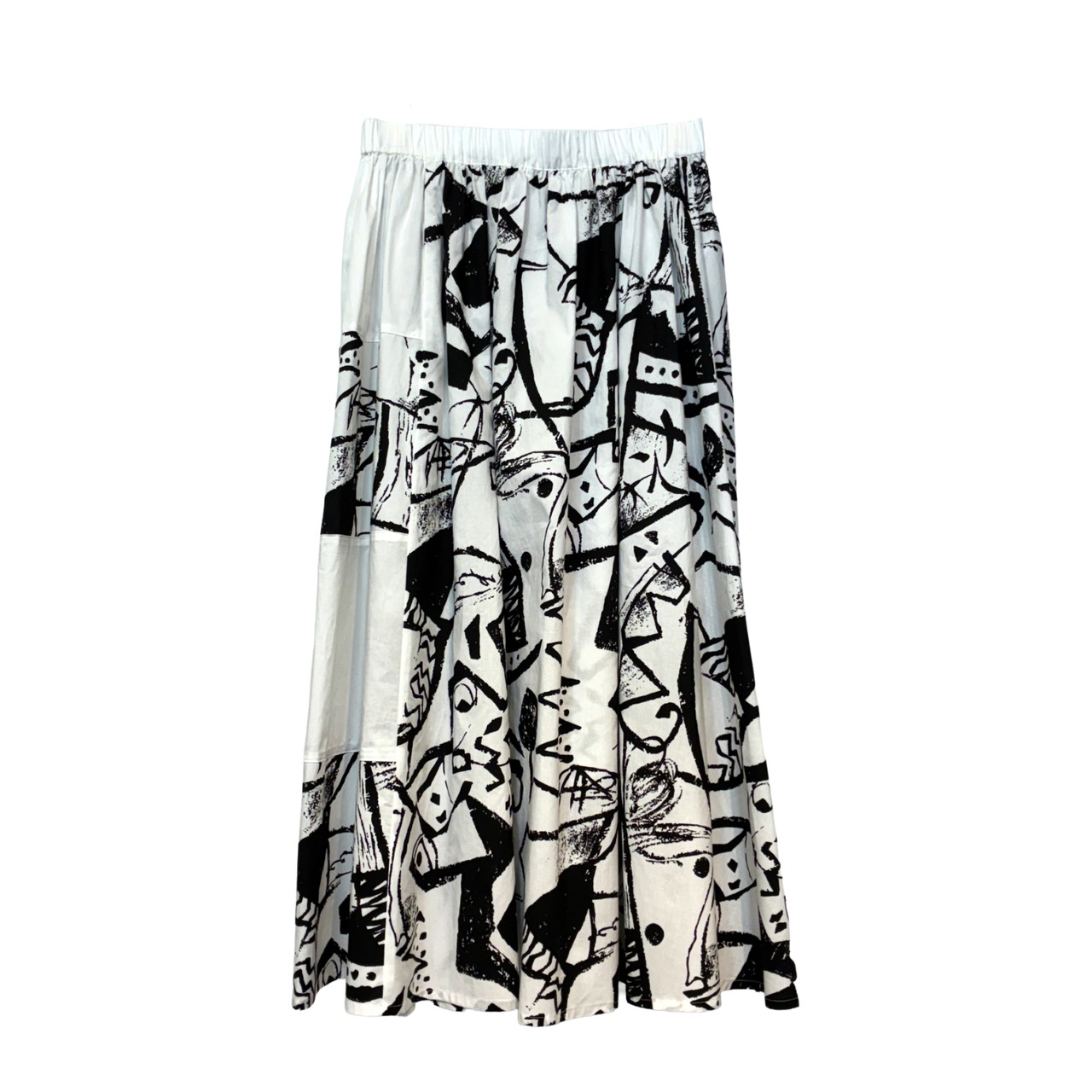 【最新作】タイプライター総柄プリントスカート【264-5103】Typewriter print skirt