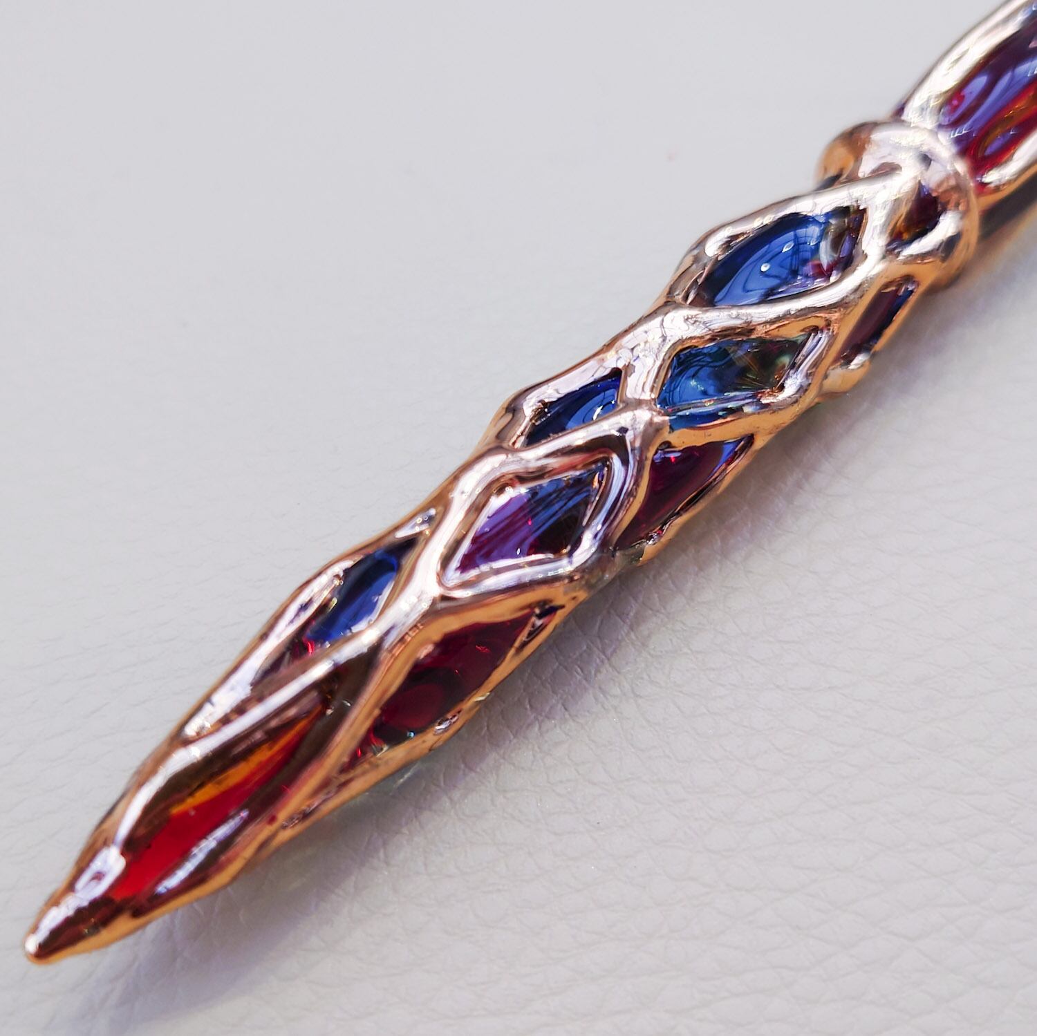 Glass pen of the gold | FLAME WORKS JAPAN 硝子造形士穂坂英樹 GLASS