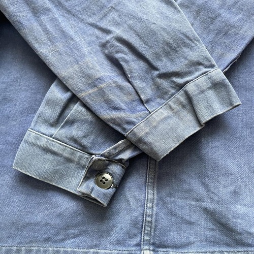 50s VETEMENTS VAUZOU ブルー フレンチワークジャケット 詳細写真16