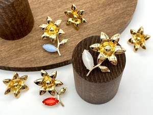 Joyeux ー gold ー [ earrings + leaf bijou ]