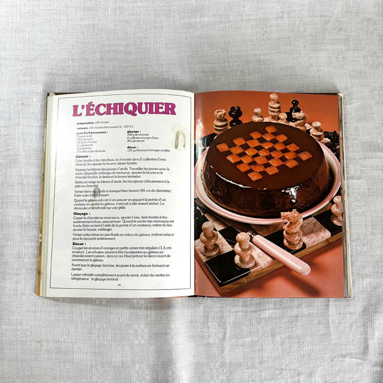 フランス古本　レシピ本　チョコレート　Le Chocolat　チョコレート菓子　12pser14-2