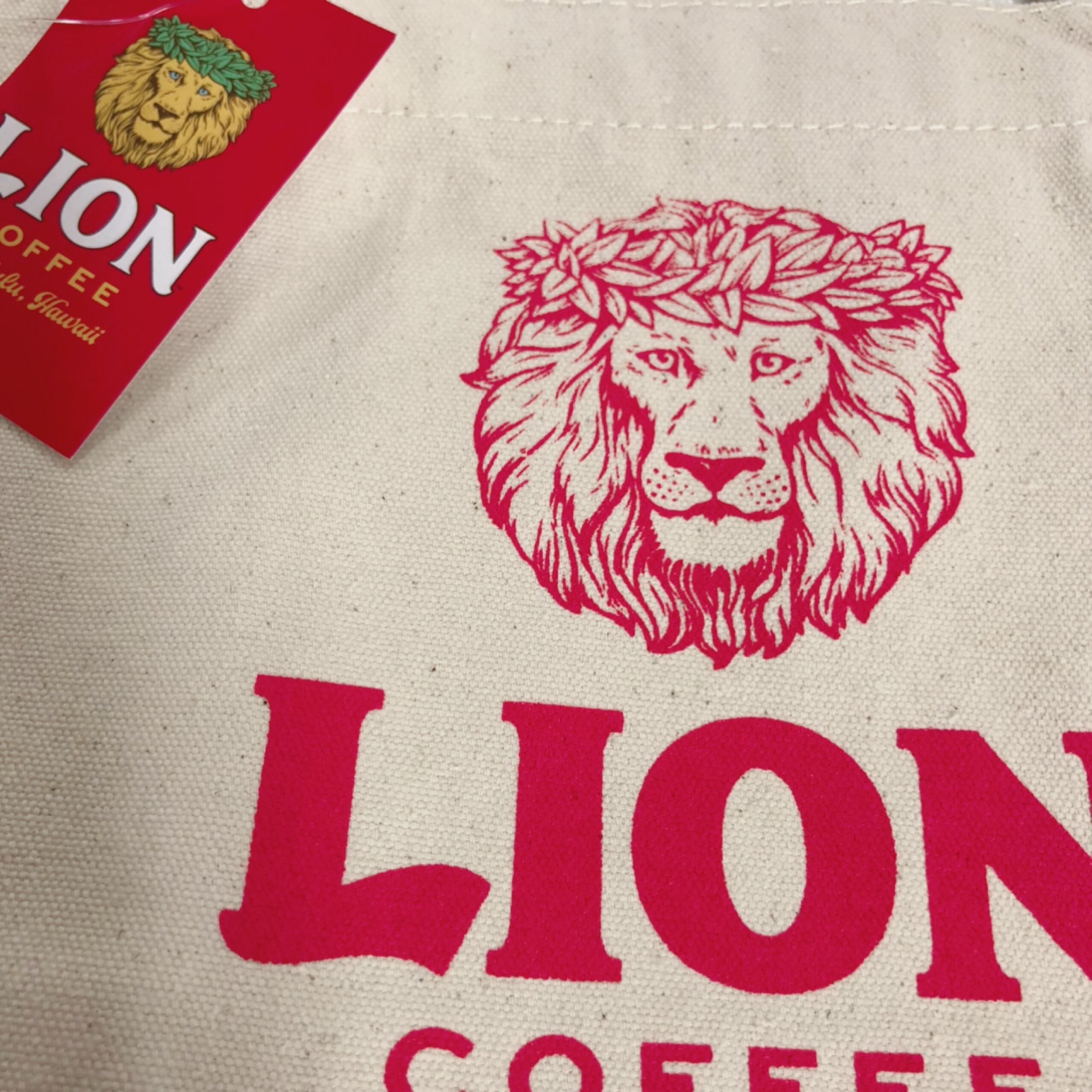 Lion Canvas Tote Bag Natural - Lion Coffee