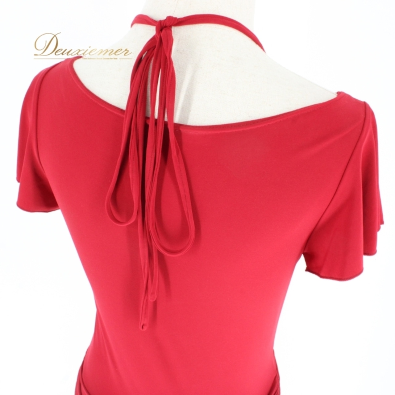 社交ダンス 衣装 ラテン ドレス ワンピース レッスンウェア パーティドレス レディースICHIOKU イチオク レッド系 無地 赤 ステージ衣装 エレガント おしゃれ 発表会 踊りやすい 目を引く デザイン シンプル スリット 動きやすい 伸びる フィット 柔らかい 快適 高品質 ダンス用 リハーサル フォーマル