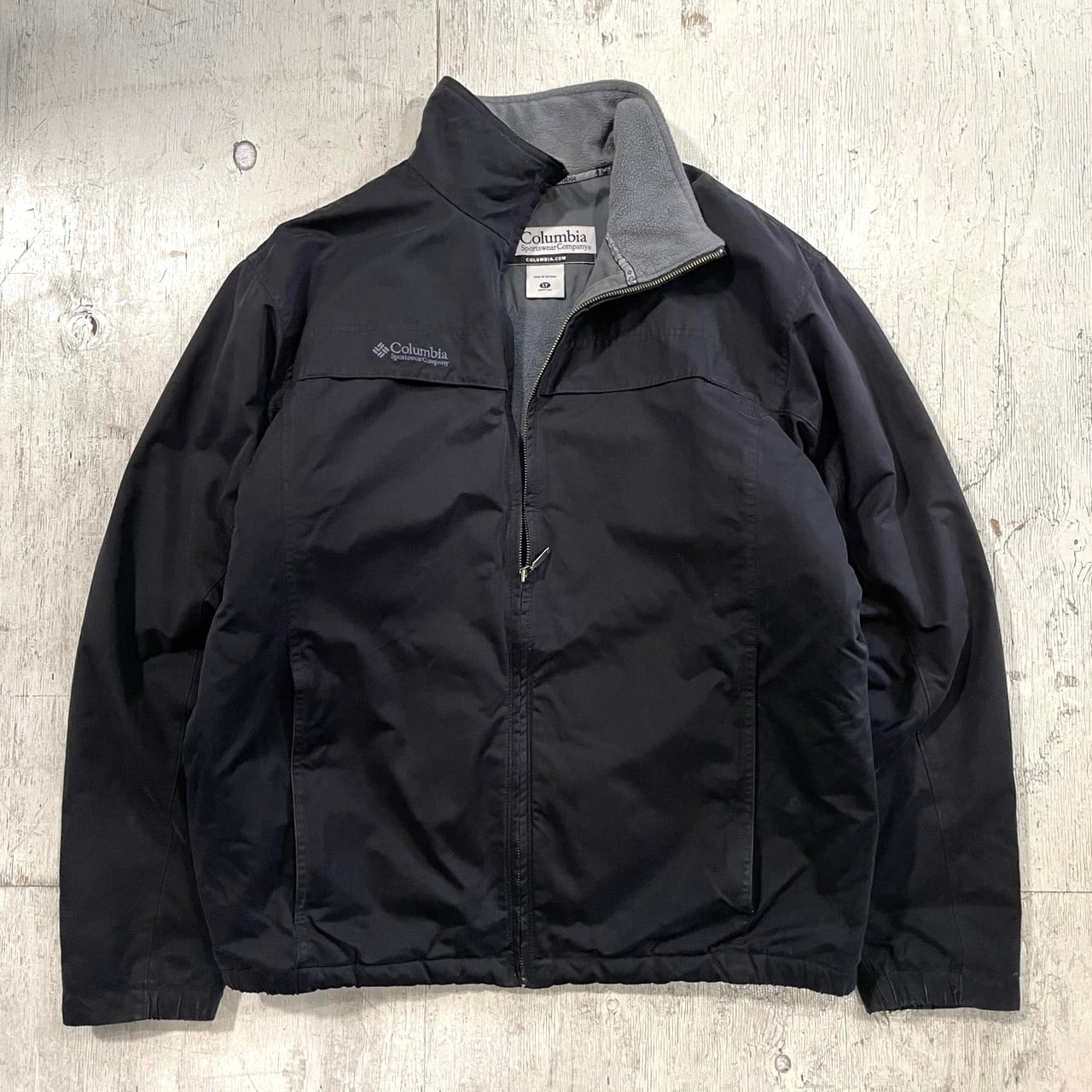 2000's Columbia cotton×poly warmup jacket #G859