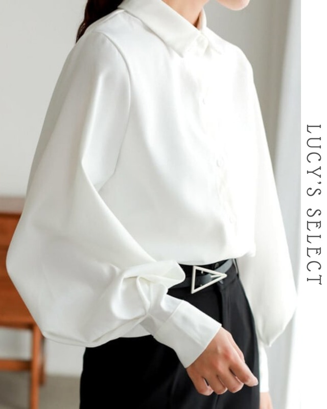 Lantern Sleeve Shirt   A0791
