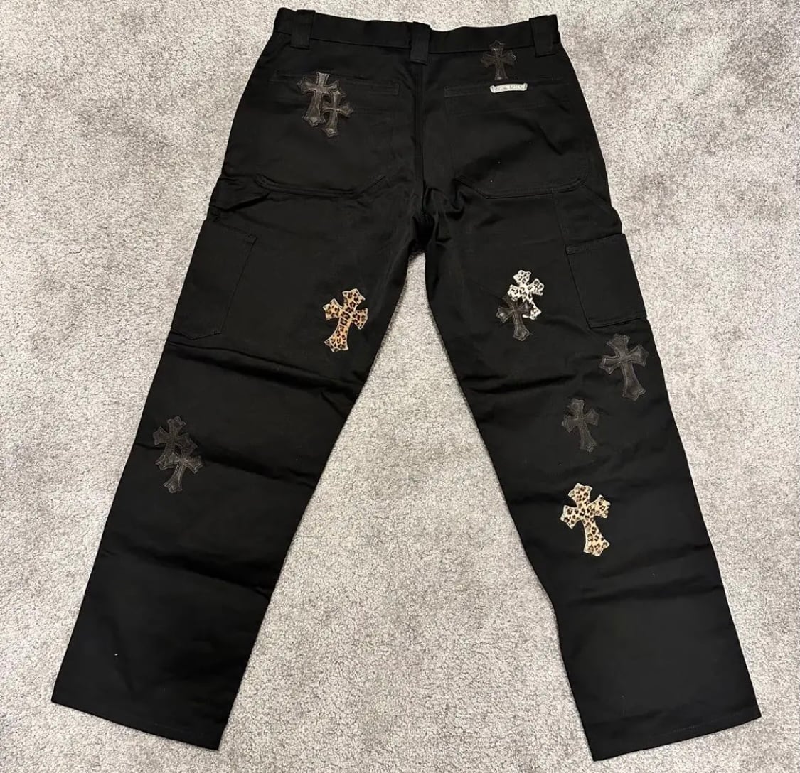 CHROME HEARTS クロムハーツ カーペンターパンツ ブラック | chromehearts