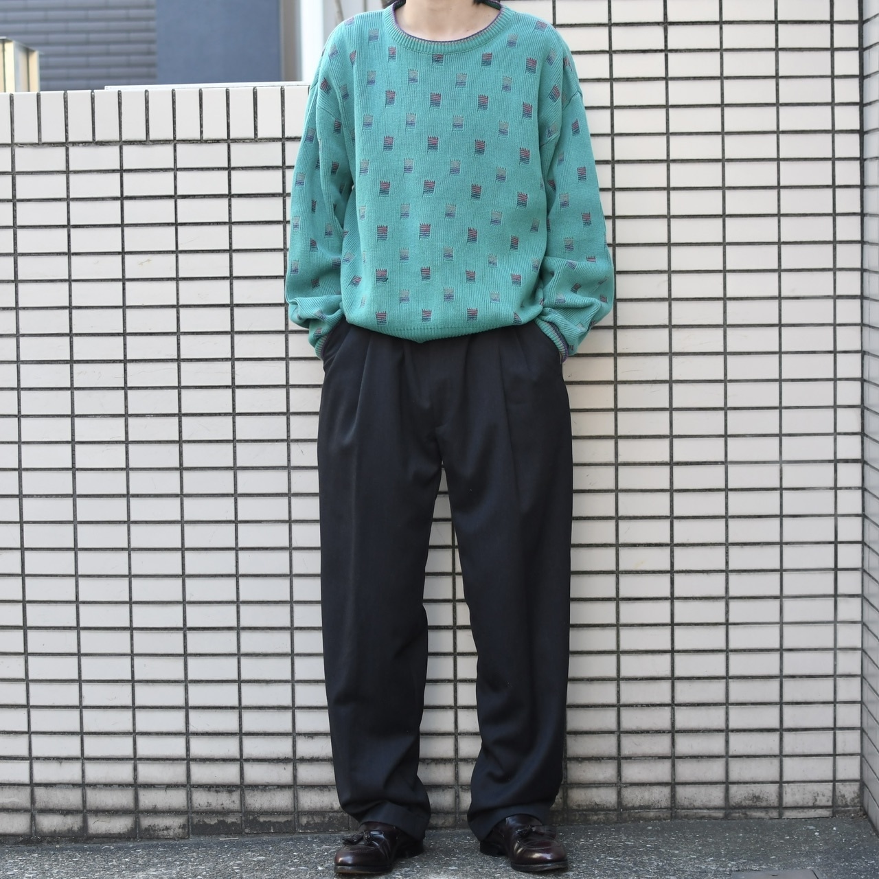 PRONTO UOMO 2 tuck slacks black