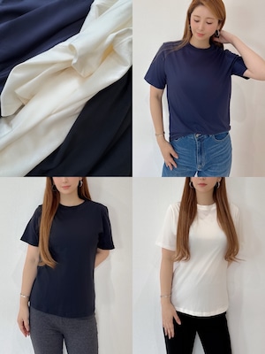新作SALE!!毛羽立ちが少ない美しいベーシックTee ¥5,200+tax