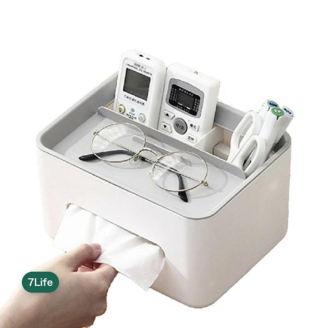 【2セット】7Life 卓上収納ボックス Type A zakka-063a