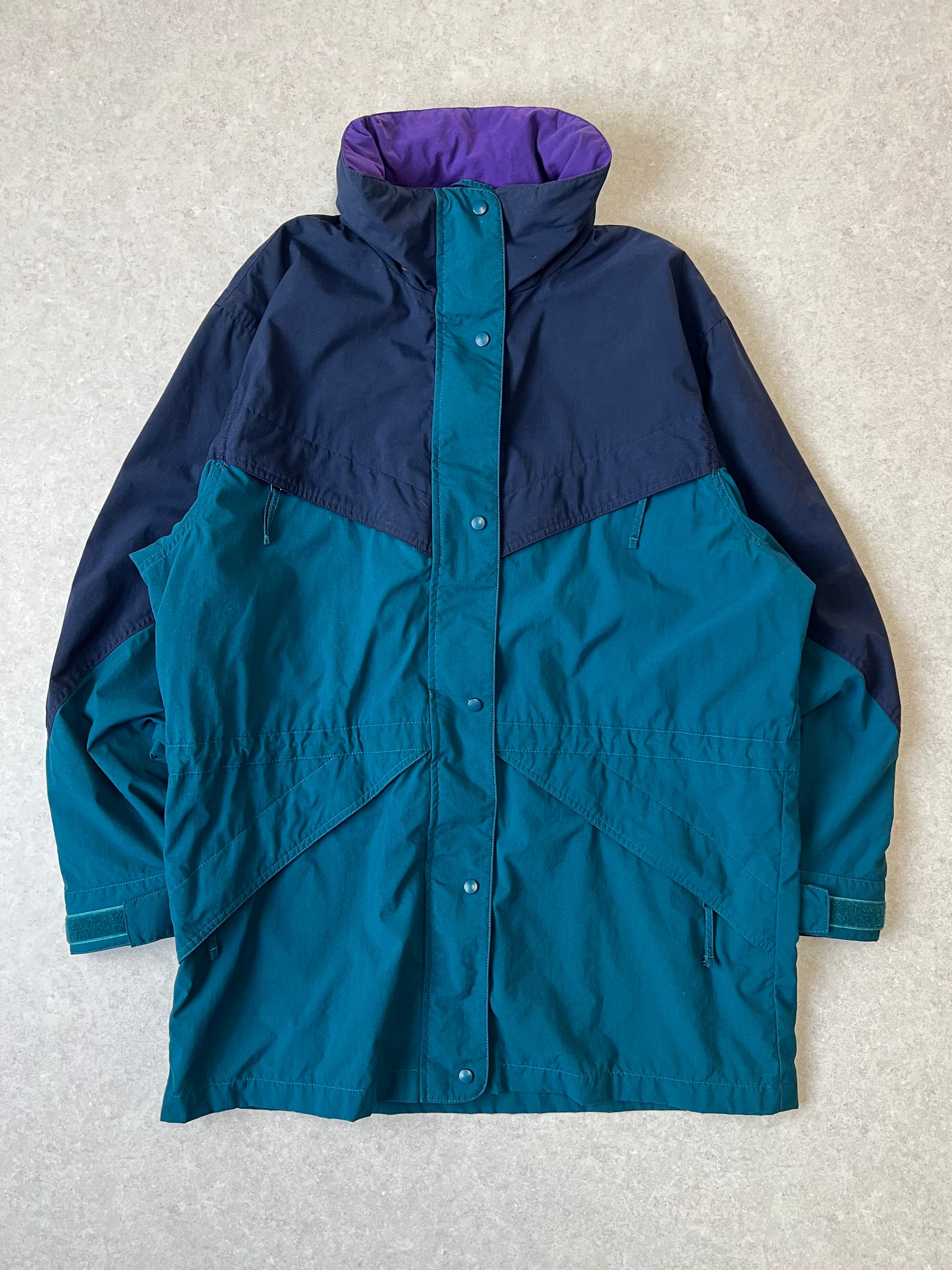 90年代 NIKE ナイキ バックロゴ ワッペン ナイロンコーチジャケット