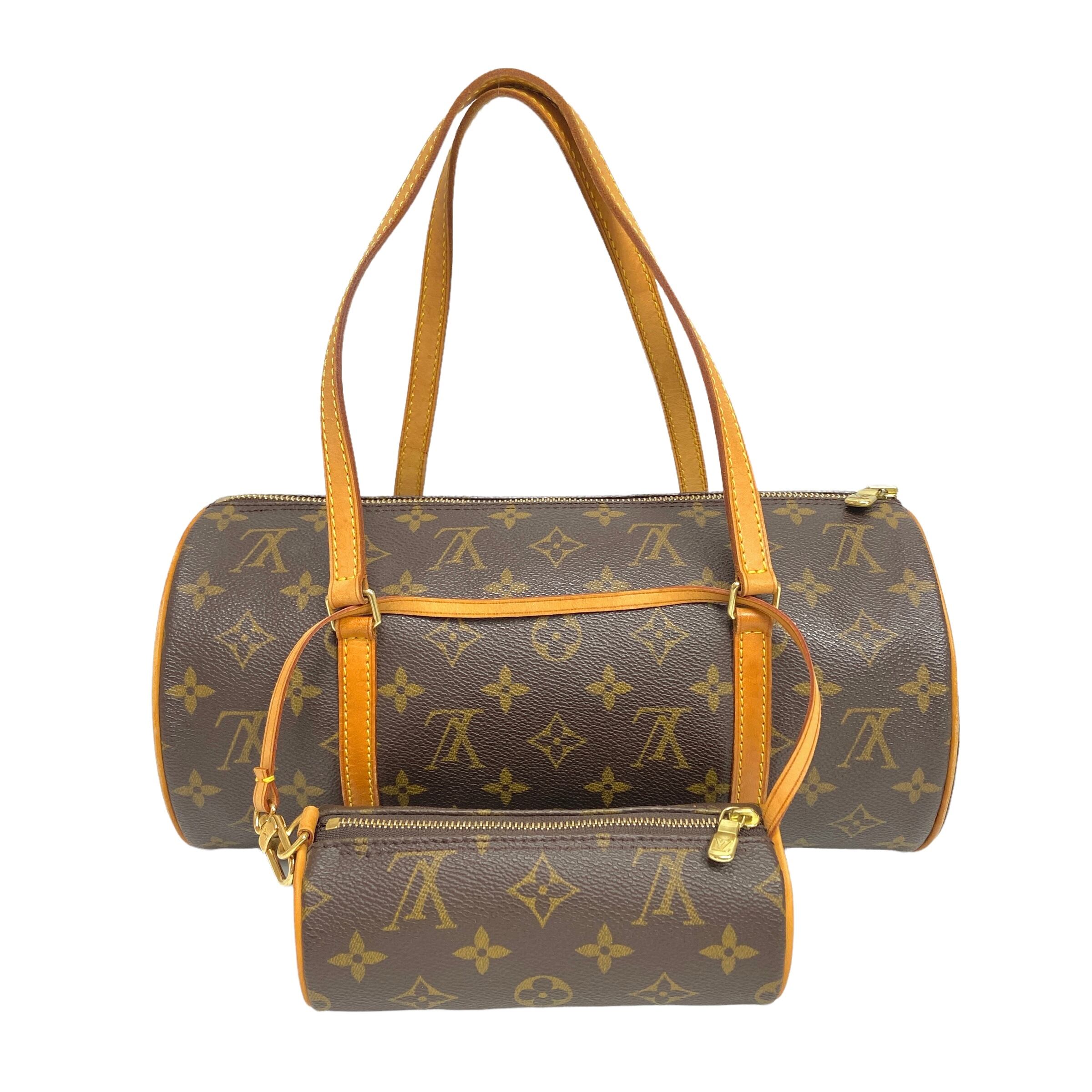 ルイヴィトン LOUIS VUITTON  パピヨン 30  ミニポーチ付き