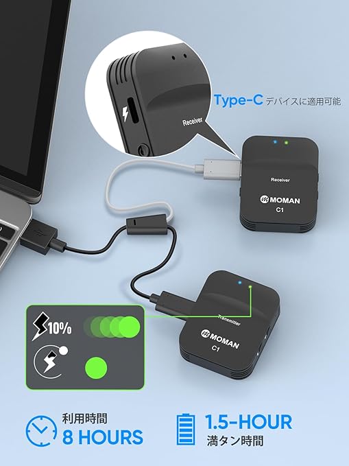 iPhone、一眼レフカメラ、PC用ワイヤレスピンマイク Amazon.co.jp: ワイヤレスマイク, SYNCO G1(A2) 一眼レフカメラ