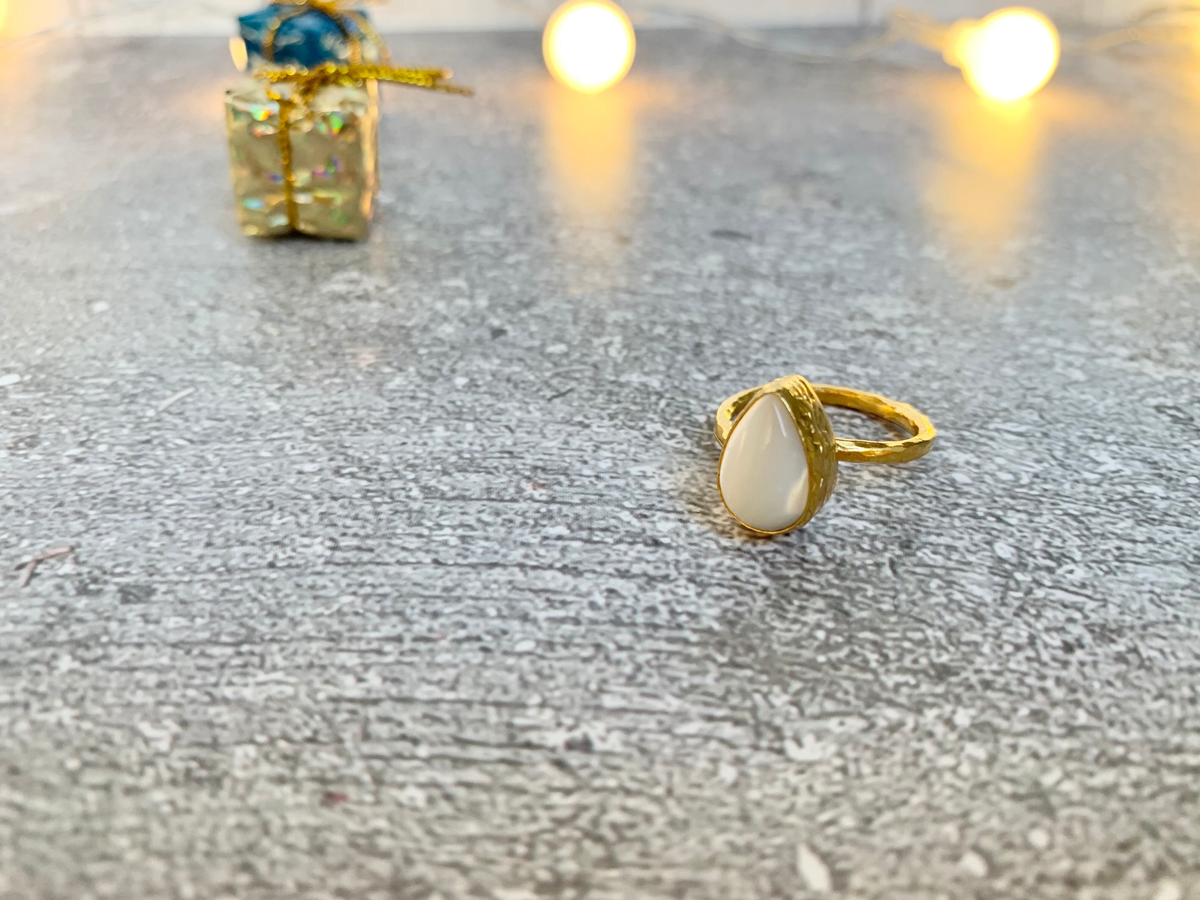 トルコ天然石リング2R