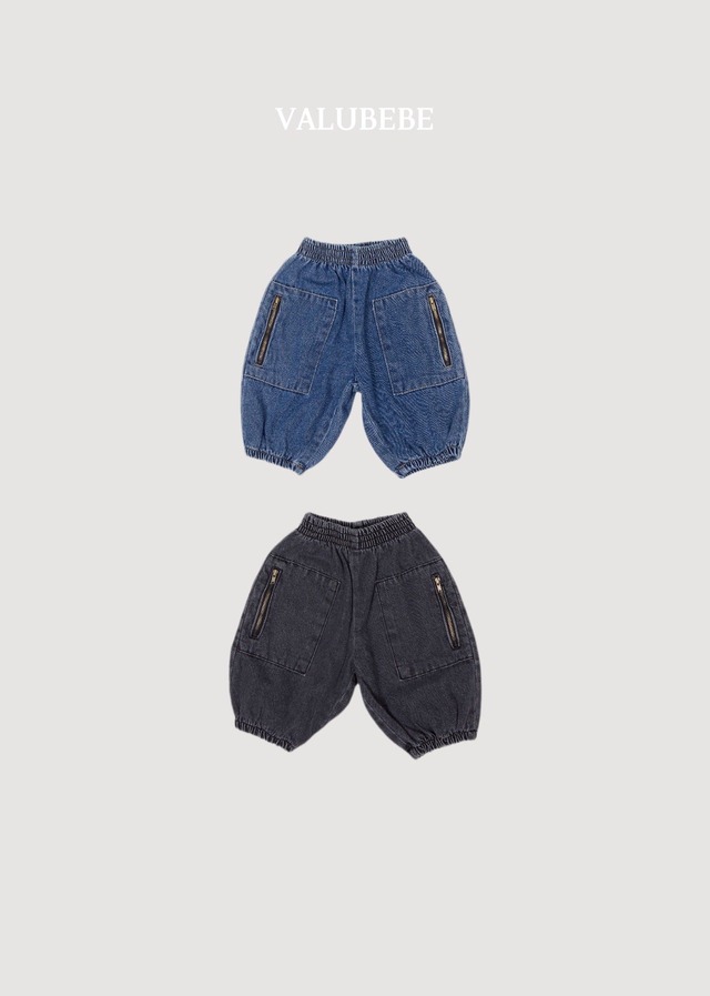 【取寄】valubebe|andy zipper denim pants|アンディジップデニムパンツ|6M-S|baby&toddler|26 autumn