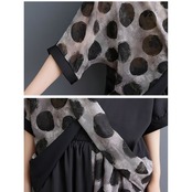 モノトーン 水玉 セットアップ  30048