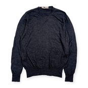 イタリア製 CRUCIANI クルチアーニ ハイゲージ ニット セーター 44/ダークグレー系 レディース