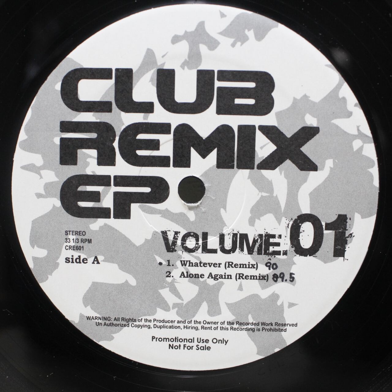 V.A. / CLUB REMIX EP VOLUME.01 [CRE601] - 画像1