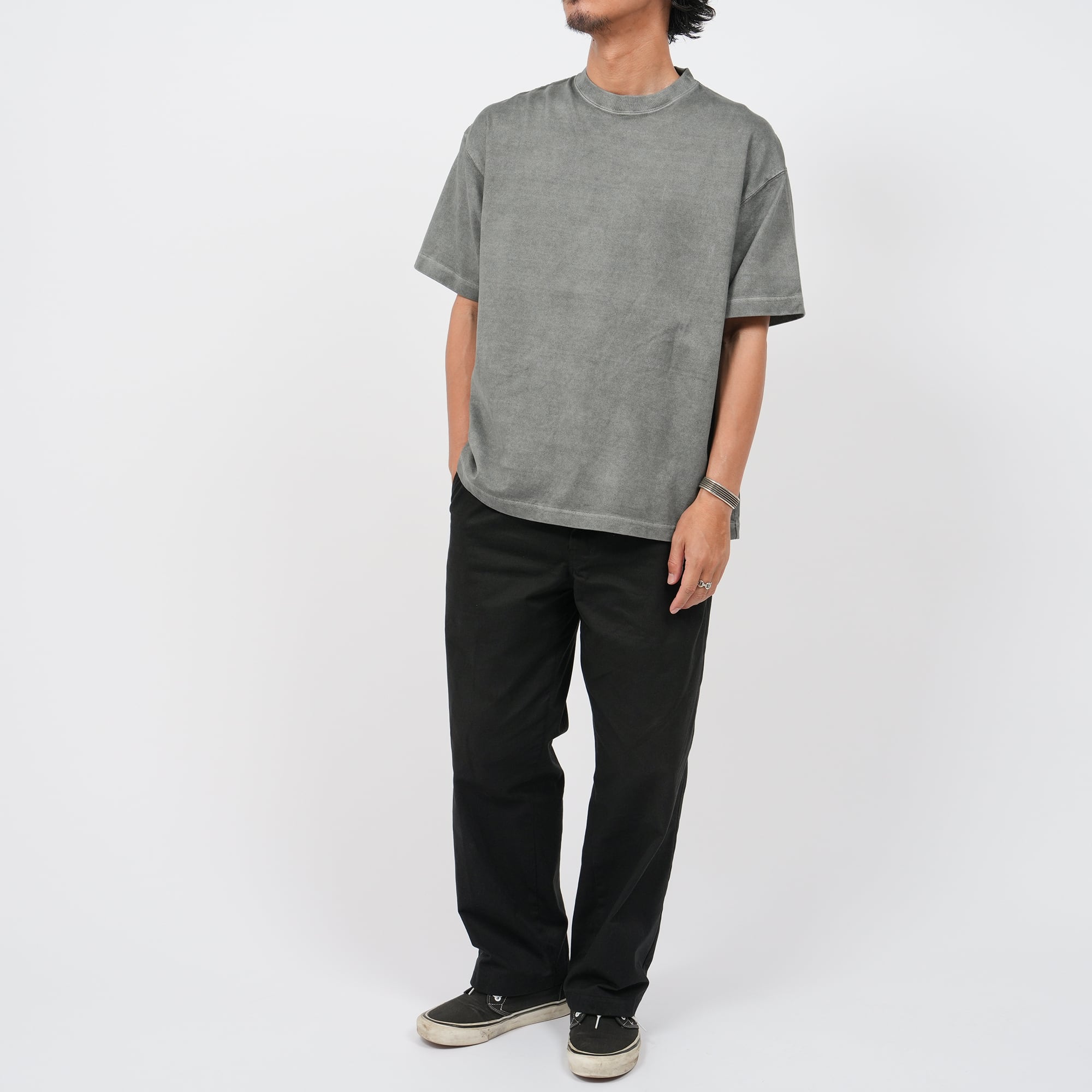 Pigment Dyed Relax Fit T-shirts (gray) | OVY