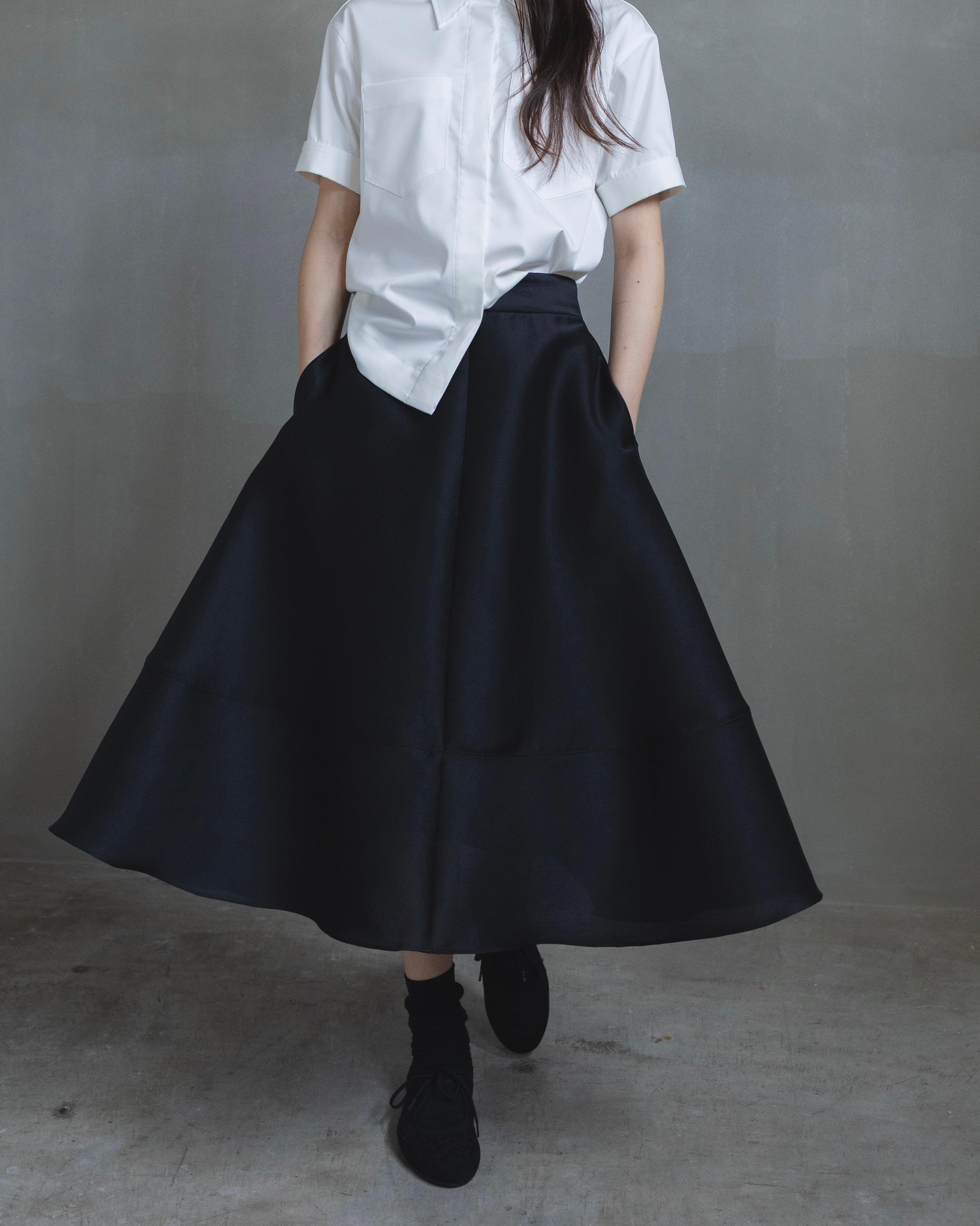 エム　emm the shop tsuya volume skirt Sサイズ Bottoms | emm