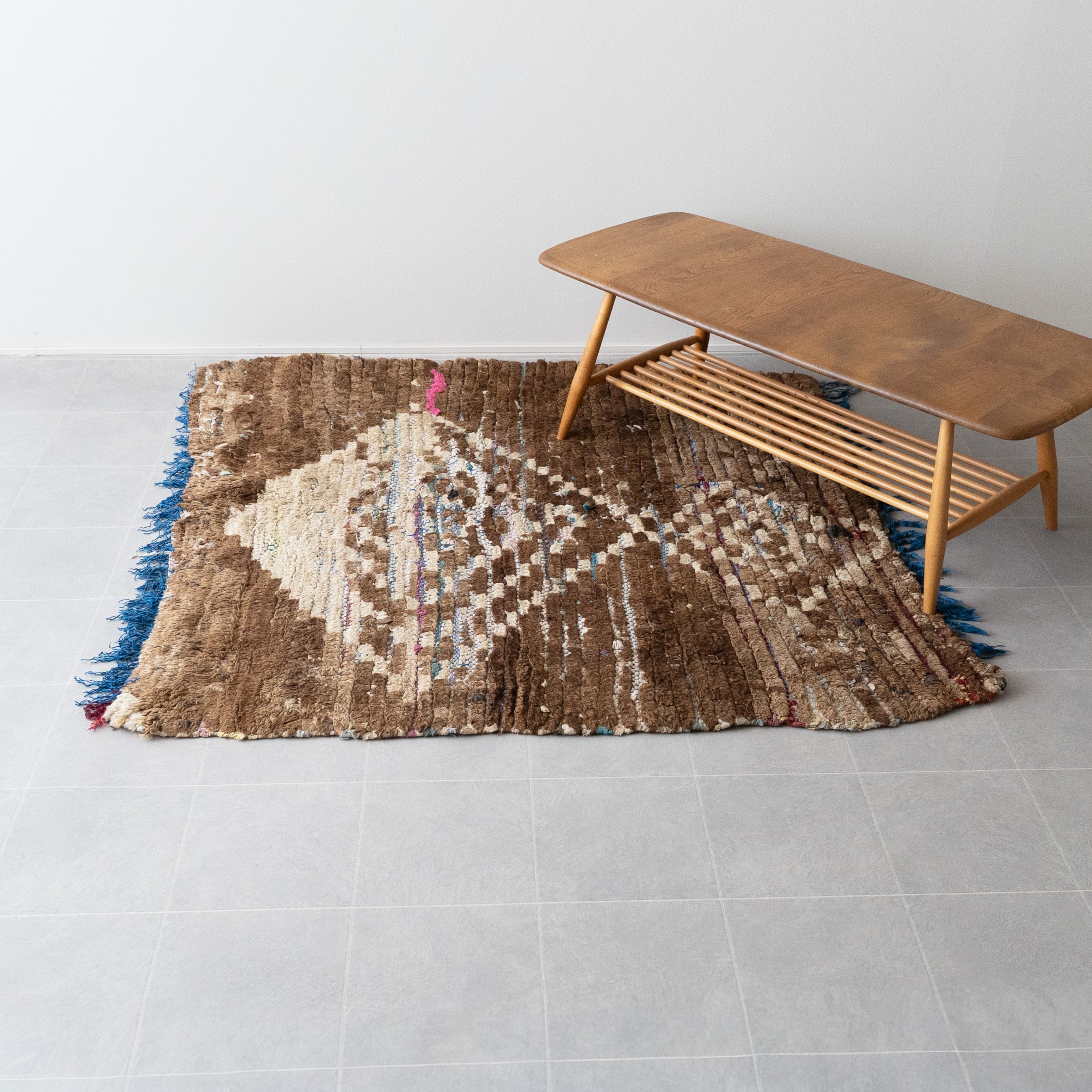 【Vintage】モロッコ・ヴィンテージラグ BC-14 "126cm×141cm"