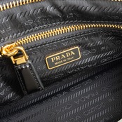 プラダ ボニー ミディアム ハンドバッグ ブラック レザー