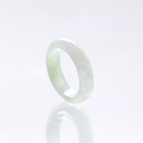 【13号】氷翡翠くり抜き甲丸リング A貨翡翠 jd_rg2152