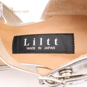 社交ダンス 衣装 Liltt 22 靴 ダンスシューズ ラテン シルバー系 グレイ系 ヒール スパンコールラメ ラメ 練習 レッスン 舞台 発表会 イベント ステージ ダンス 日本製 ベルト 輝き 派手 華やか キラキラ