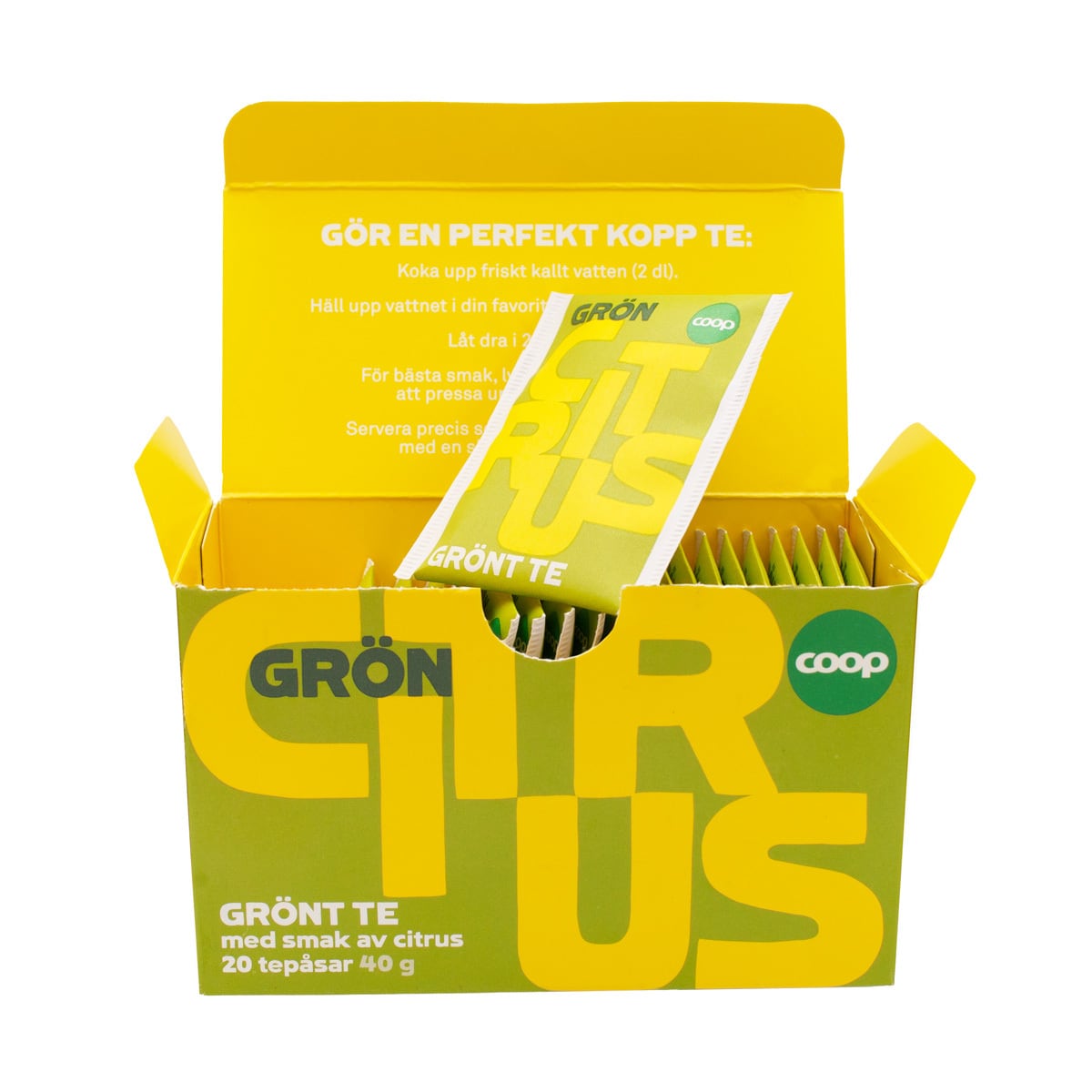 GRÖN CITRUS(グリーンシトラス)20 package × 2g  COOP SVERIGE