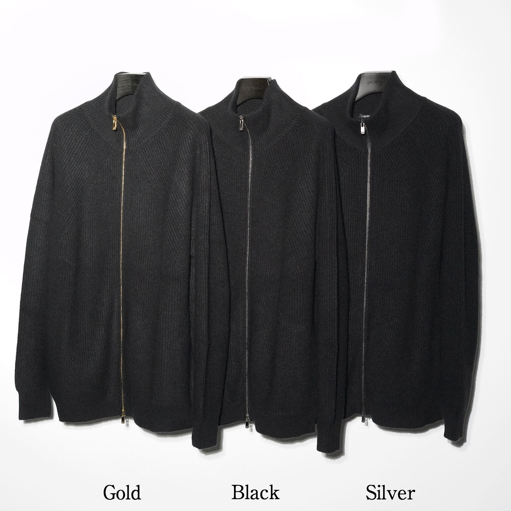 Golden Hand Cashmere - Drivers Knit〈Black Zip〉 | No,No,Yes