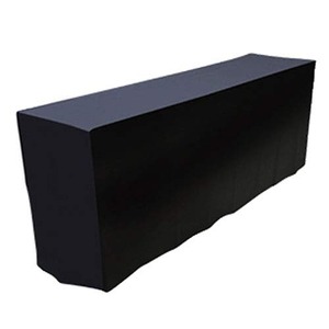 【努力特価】イベント テーブルクロス ブラック 黒 不織布 1800×600mm カラー3色展開 無地 ロゴ入り テーブルカバー 長机用 長方形 展示会 会議 J-CLUB idea