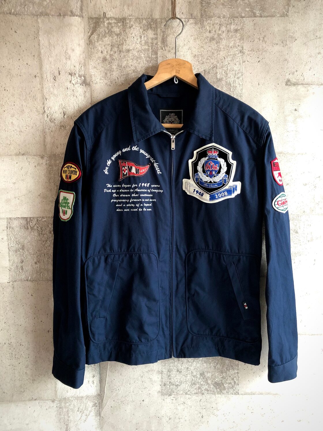 希少 VAN jacket ヴァンジャケット リバーシブル ブルゾン デカロゴ 