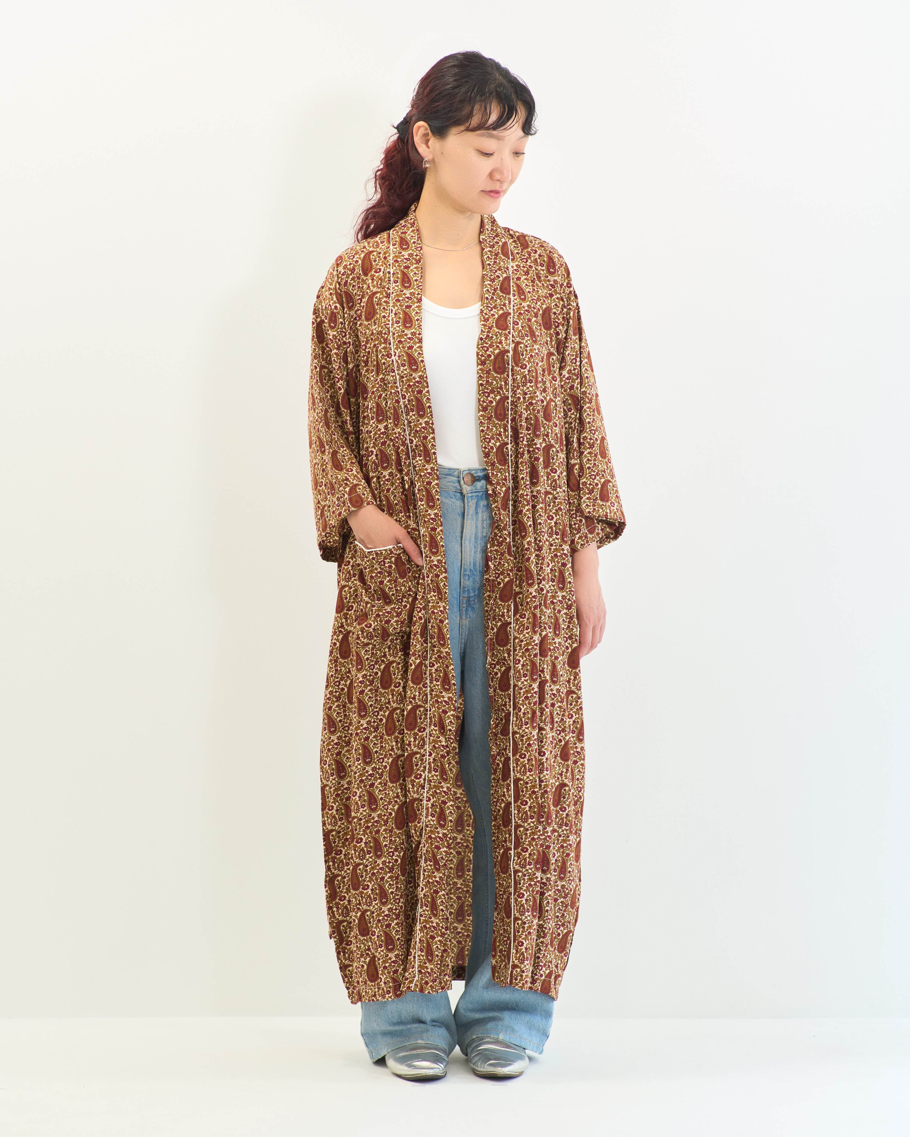 シルクコットンのガウン | kinaara
