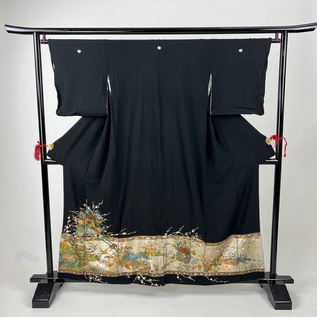 黒留袖 留袖 正絹 中古品  4A446 HAA1567000