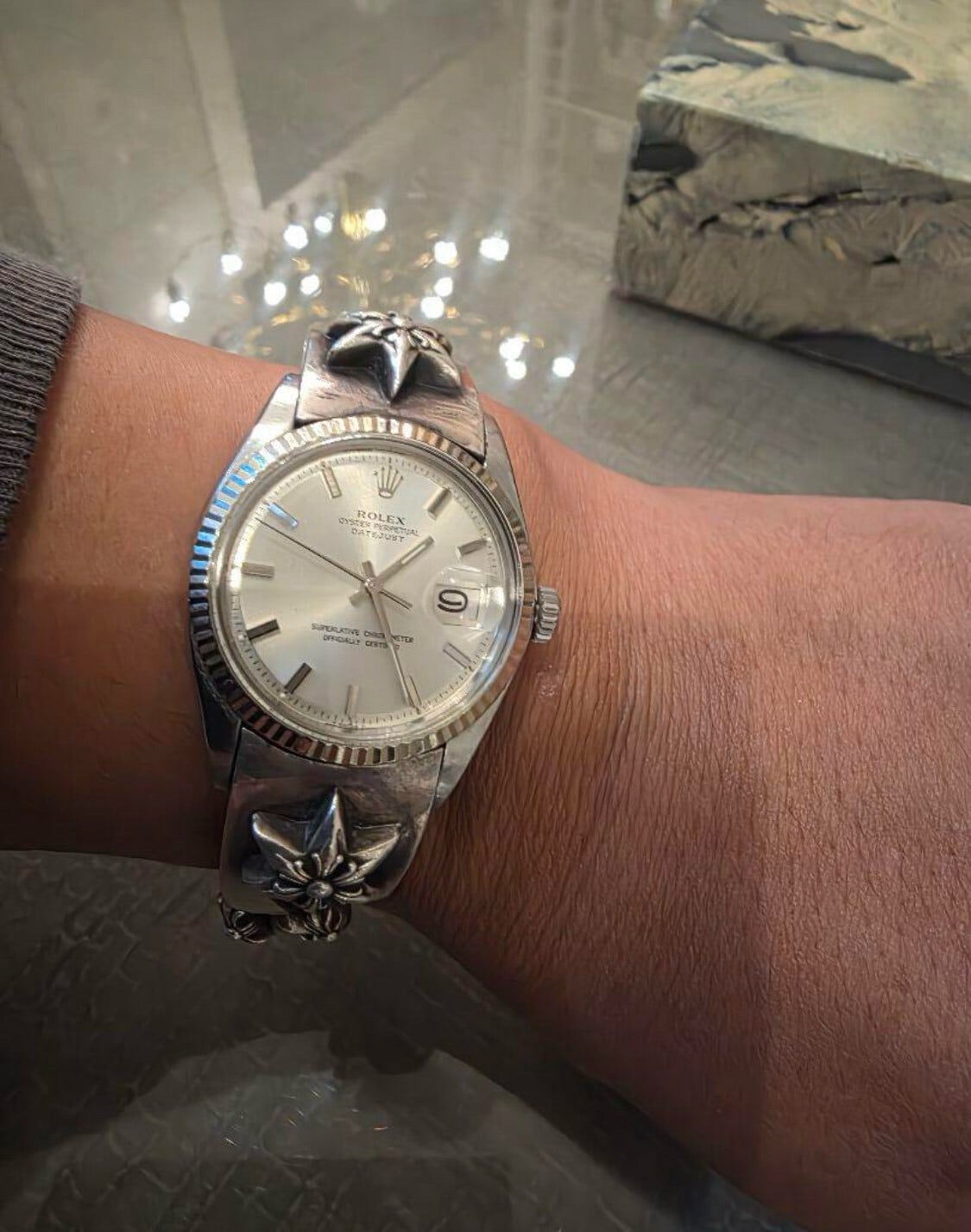 CHROME HEARTS クロムハーツ x ROLEX ロレックス デイジャスト 腕時計