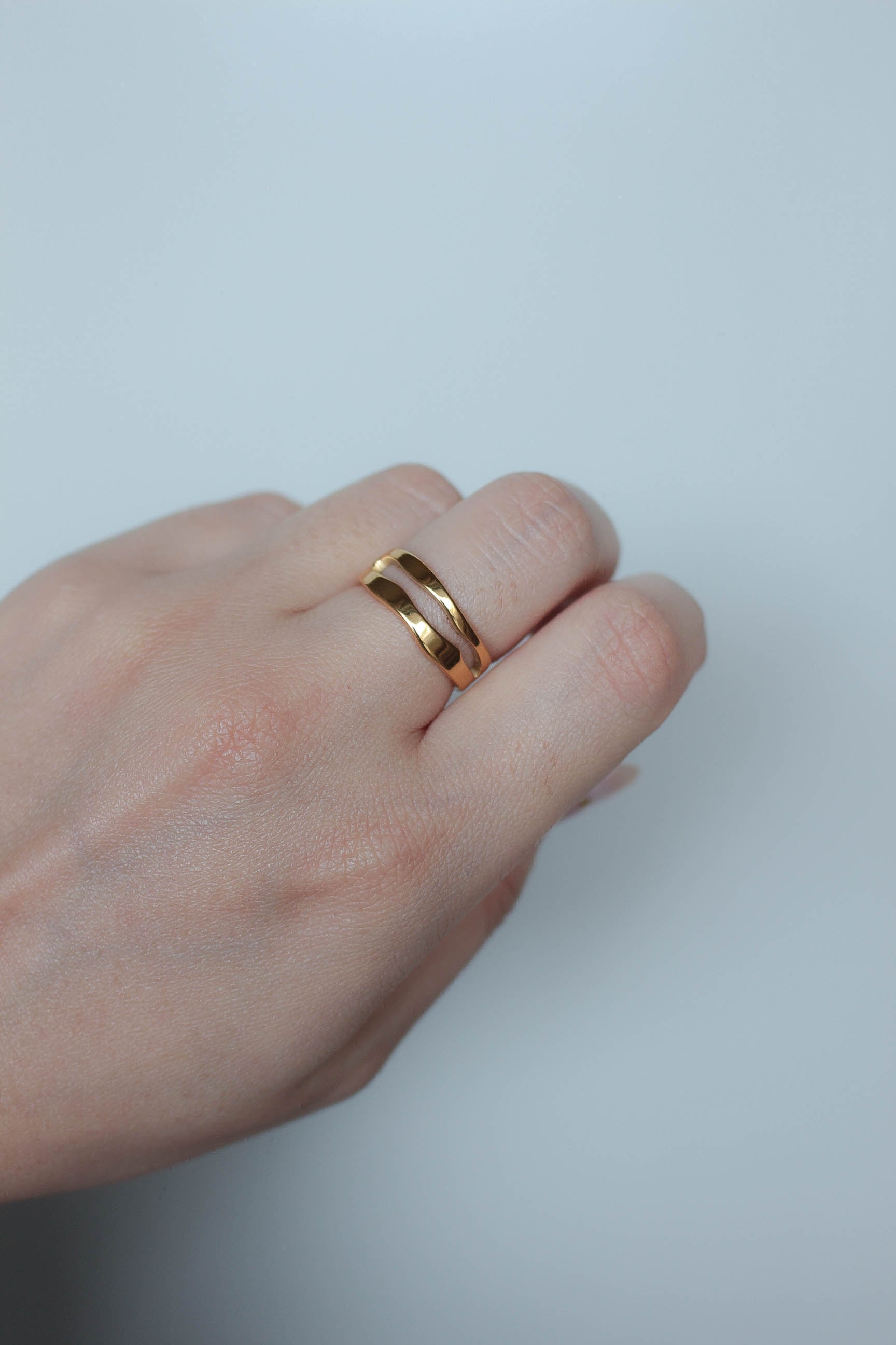 ebine エビネ　リング　指輪 Split Line Ring | ebine(エビネ)|金属アレルギー対応アクセサリー