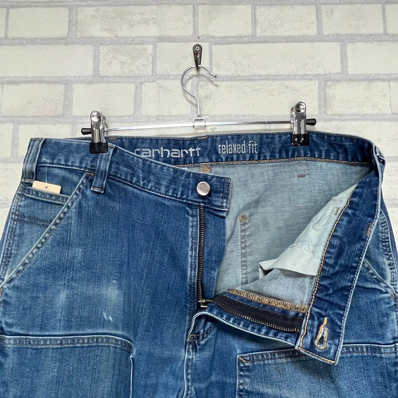 W36×L30】【ダブルニー】Carhartt ペインターデニムパンツ ブランド 