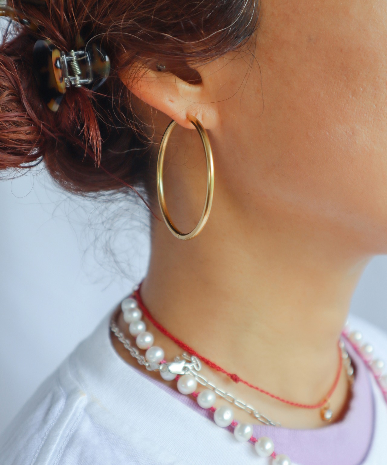 チタンフープピアス-40mm/026031