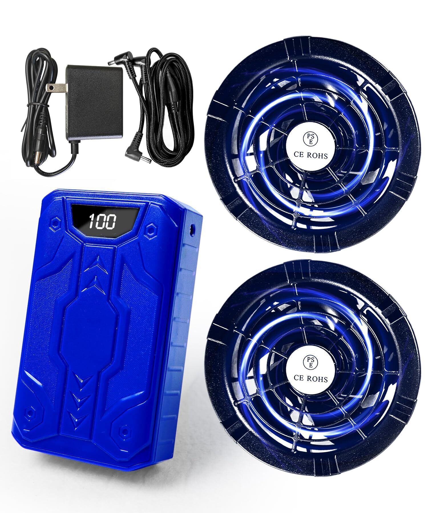 ✨42V超高出力✨ファンバッテリーセット 40500mAh 7段階風量調節 ✨42V超高出力✨ファンバッテリーセット 40500mAh 7段階風量調節 42V超