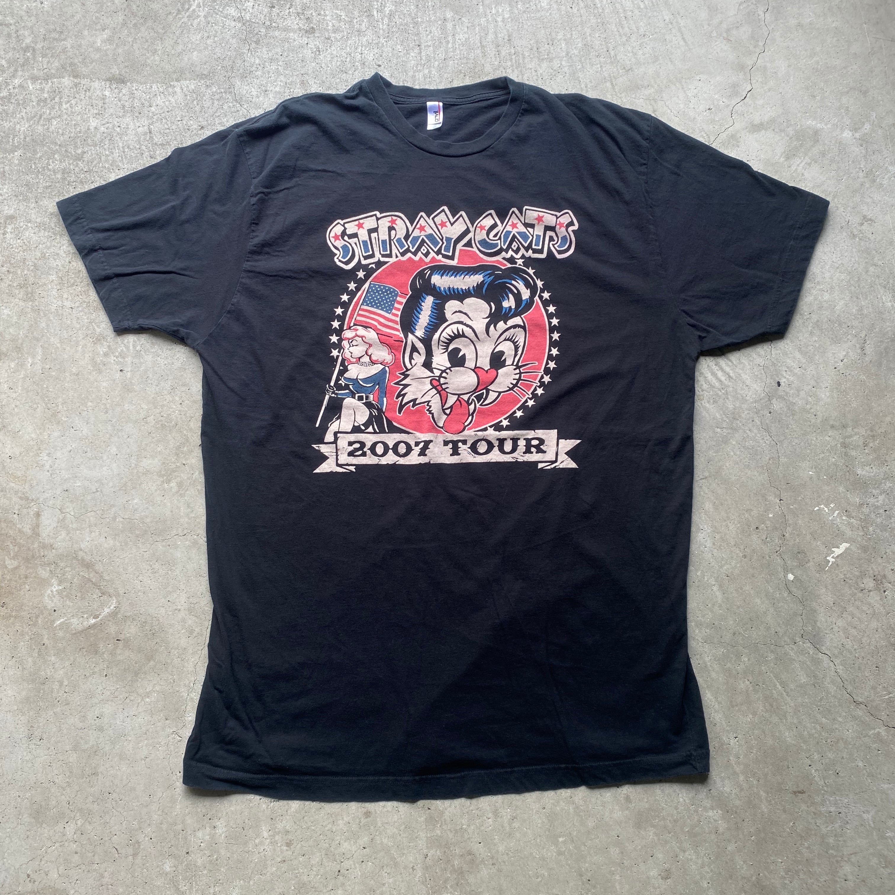 STRAY CATS ストレイキャッツ 2007 TOUR バンドTシャツ メンズ2XL 古着 